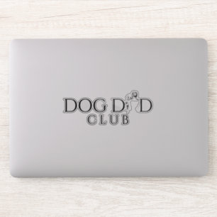 Autocollant en ligne minimaliste Dog Dad Club