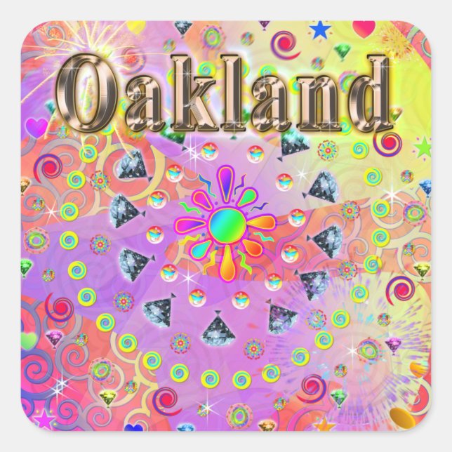 Autocollant en or Lucky Oakland (Devant)