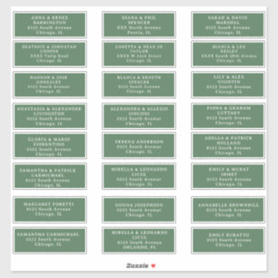 Autocollant en vinyle coupé Étiquette de adresse i