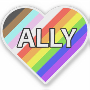 Autocollant en vinyle Coupé sur mesure Ally Pride