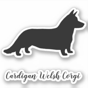Autocollant en vinyle de Cardigan Welsh Corgi Dog 