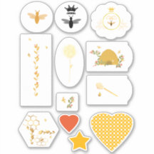 Autocollant en vinyle découpé sur mesure en forme