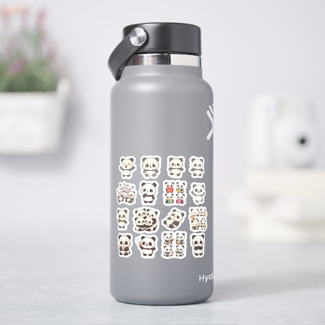 Autocollant en vinyle Panda Adorable (HydroFlask)