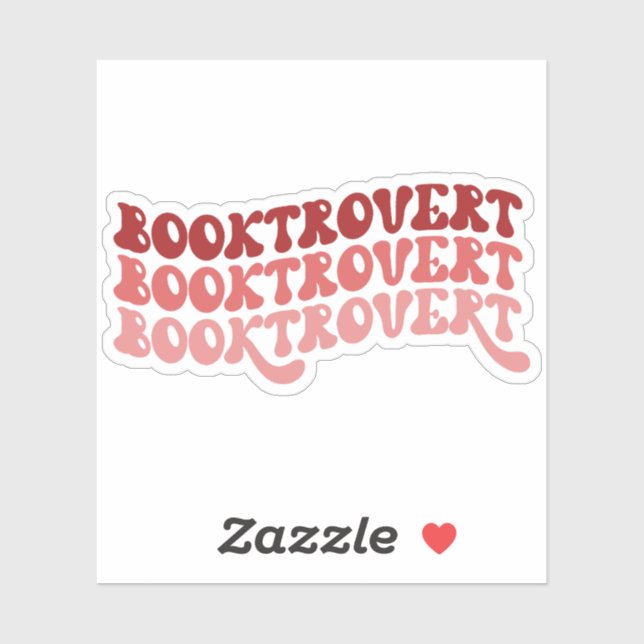 Autocollant en vinyle rouge multicolore rétro (Feuille)