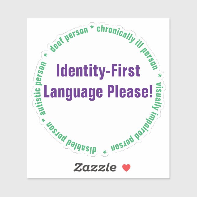 Autocollant en vinyle sur mesure pour le langage i (Feuille)