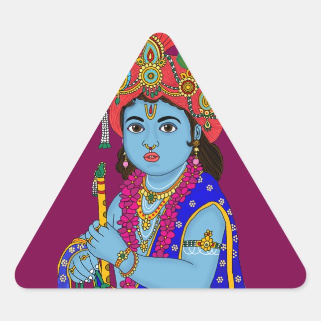 Autocollant Enfant Krishna (Devant)
