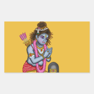 Autocollant Enfant Rama adorant Shiva