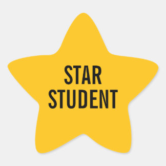 Autocollant enseignant or Star Student pour la sal