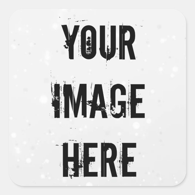 Autocollant entièrement personnalisable (Devant)