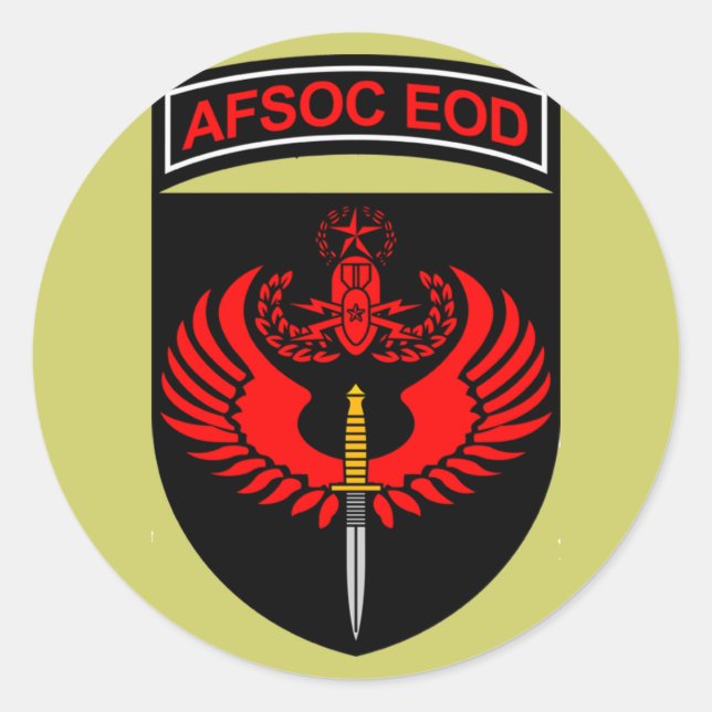 autocollant EOD AFSOC (Devant)