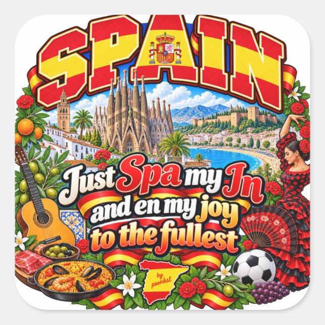 Autocollant Espagne (Devant)