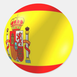 Autocollants Drapeau Espagne 75 Mm - Lot De 2 Stickers Vinyle Résistants Pour Voiture, Casque, Vitre (extérieur/intérieur)