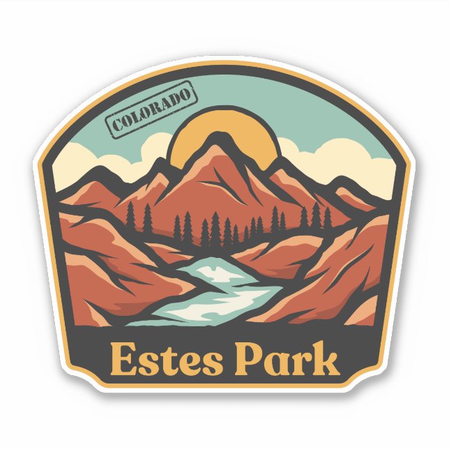 Autocollant Estes Park, Colorado (Devant)