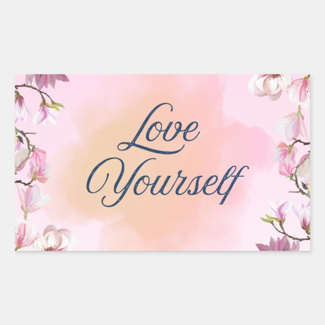 Autocollant esthétique Love Yourself (Devant)