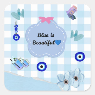 Autocollant esthétique mignon Blue Is Beautiful 💜