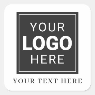 Autocollant et texte personnalisés avec votre logo