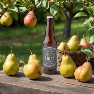 Autocollant Étiquette Cider à oreille Vintage pers