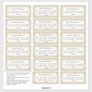 Autocollant Étiquette de adresse de nom de bénéfic