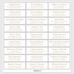 Autocollant étiquette de adresse invité mariage pe<br><div class="desc">Facile à personnaliser,  noms et adresses / autocollants de étiquette de adresse de livraison mariage individuel pour les invités.</div>