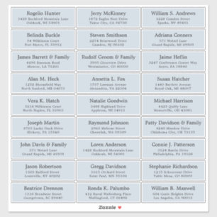 Autocollant étiquette de adresse invité mariage pe