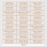 Autocollant étiquette de adresse invité mariage pe<br><div class="desc">Facile à personnaliser,  noms et adresses / autocollants de étiquette de adresse de livraison mariage individuel pour les invités. Champagne rose</div>