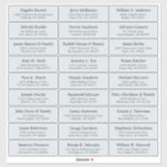 Autocollant étiquette de adresse invité mariage pe<br><div class="desc">Facile à personnaliser,  noms et adresses / mariage individuel expédition autocollants étiquette de adresse pour les invités. bleu poussiéreux</div>