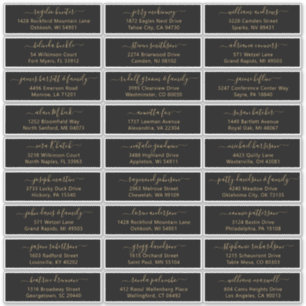 Autocollant étiquette de adresse invité mariage pe