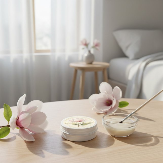 Autocollant Étiquette de bain à lèvres Magnolia Aq (Créateur téléchargé)