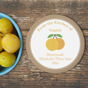 Autocollant Étiquette de la confiture rustique Mir