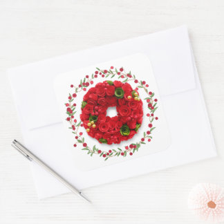 Autocollant, Étiquette - Rose