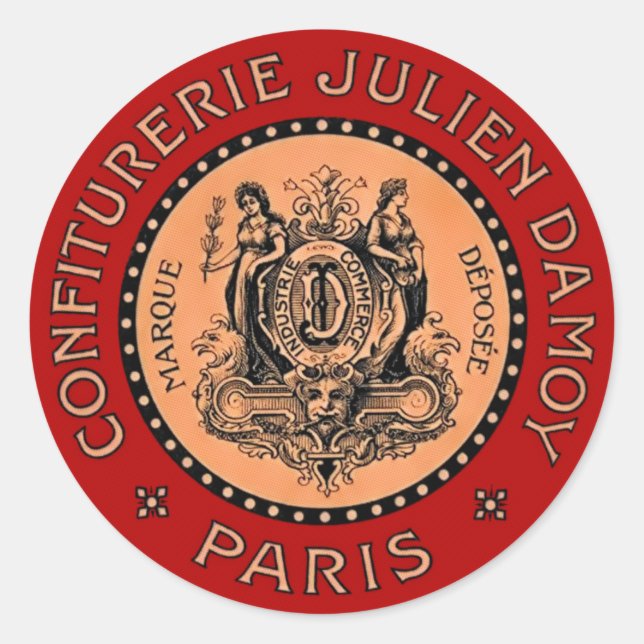 Autocollant Étiquette vintage (Devant)