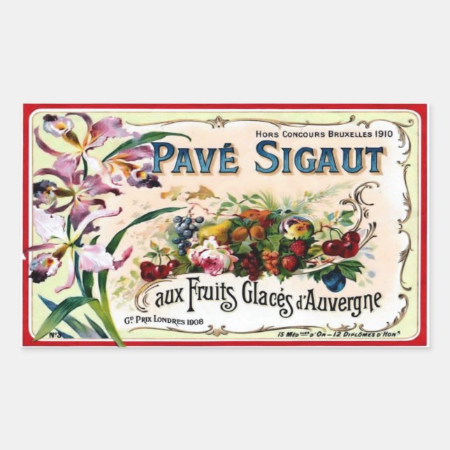 Autocollant Étiquette vintage (Devant)