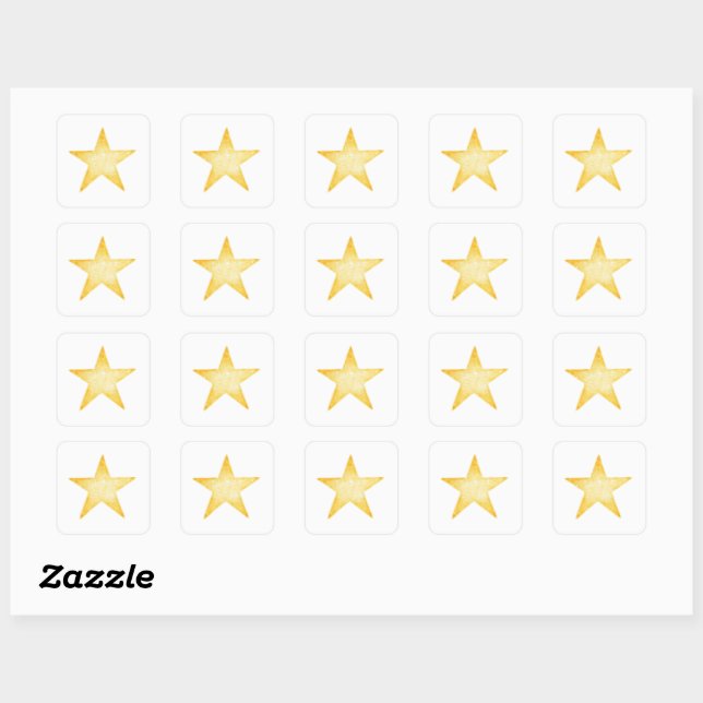 Autocollant Étoile Brillante (Feuille)