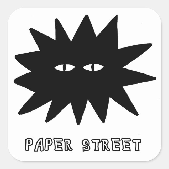 Autocollant étoile de Paper Street Square (Devant)