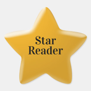 Autocollant Étoile d'Or Récompense de Lecture pour