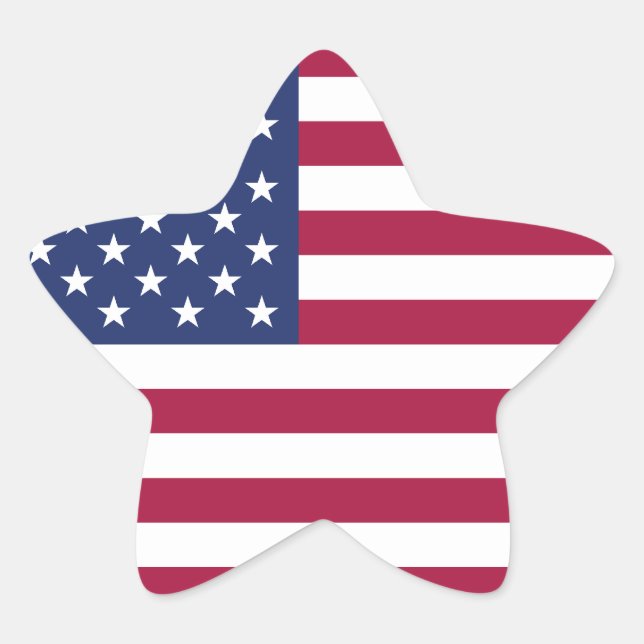 Autocollant étoile drapeau américain (Devant)
