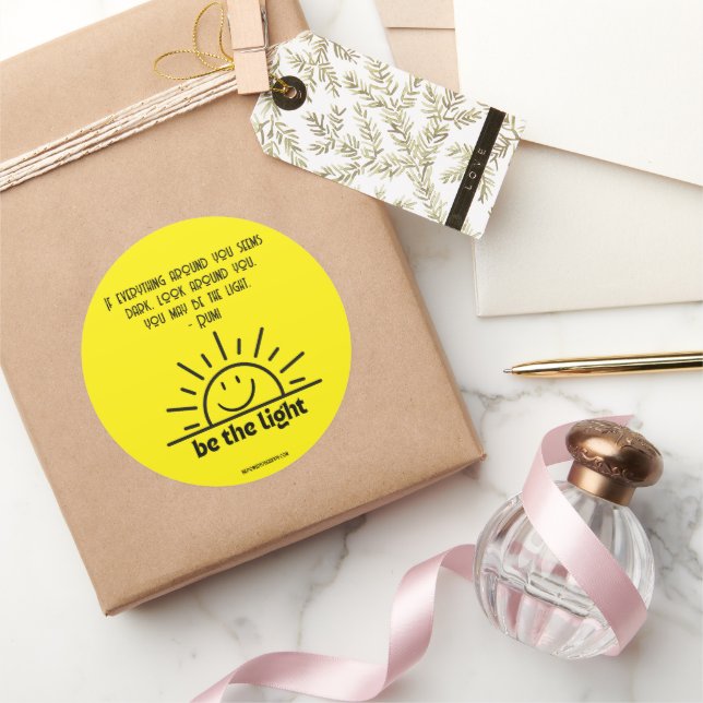 AUTOCOLLANT ÊTRE LA LUMIÈRE (Cadeaux)