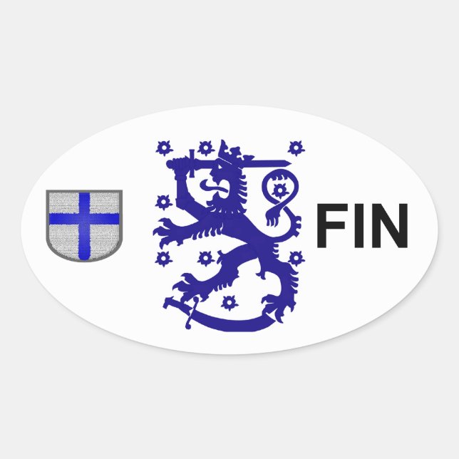 Autocollant Euro Finlande (Devant)
