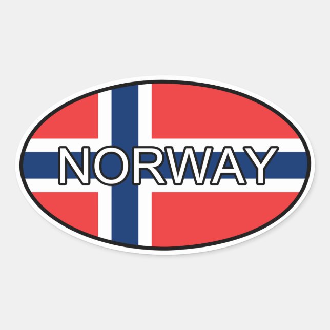 Autocollant Euro Norvège (Devant)