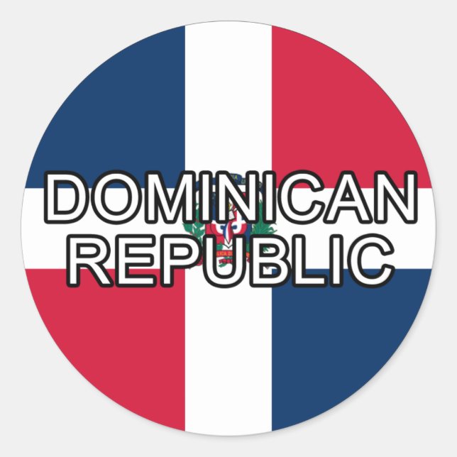 Autocollant Euro République Dominicaine (Devant)