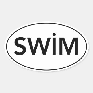 Autocollant Euro "SWIM"