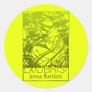 Autocollant ex de Nouveau d'art de Libris