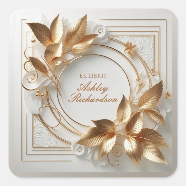Autocollant Ex Libris Vintage (Devant)