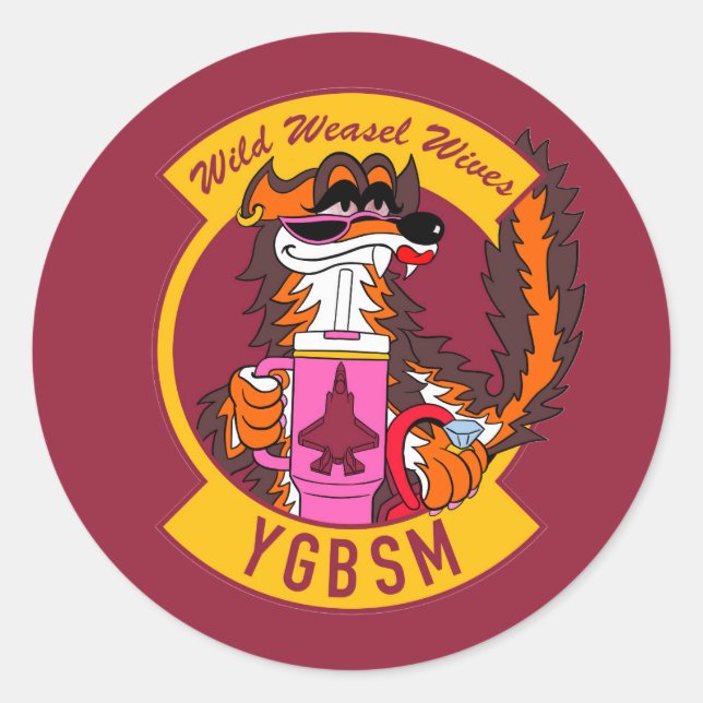 Autocollant F35 Wild Weasel Wives (Devant)