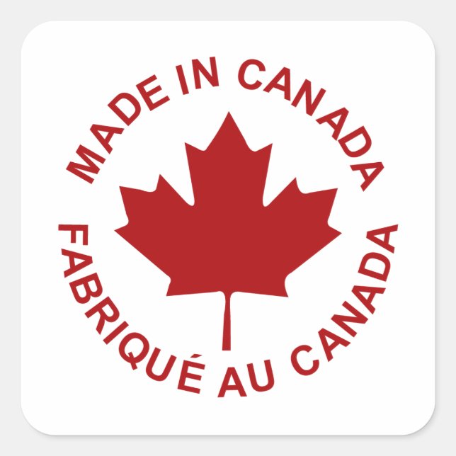 Autocollant Fabriqué Au Canada (Devant)