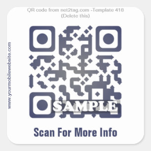 Autocollant fait sur commande de code de QR