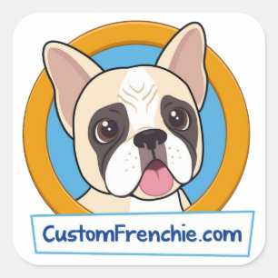 Autocollant fait sur commande de logo de Frenchie