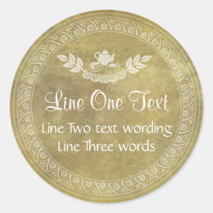 Autocollant fait sur commande vintage de cadeau de