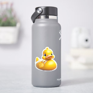 Autocollant fantaisiste de canard en caoutchouc ja