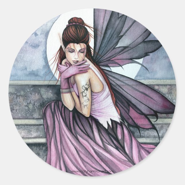 Autocollant Fantasy Gothique Féerique par Molly Ha (Devant)